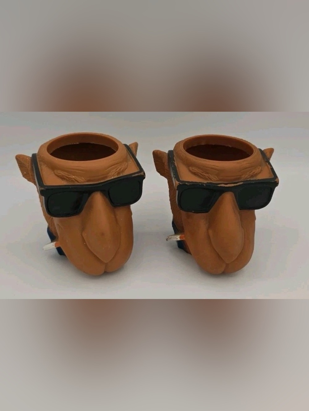VTG 1991 Joe Cool Camel Coozie Cup Can Beer Soda Holder Koozie Novelty Set Of 2